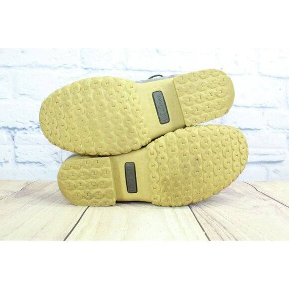 LL Bean Brown Nylon Shearling Lined Quilted Insulated Duck Boots Size 7 M - Picture 10 of 10